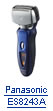 Panasonic ES8243A Arc IV Nano Men's Wet/Dry Rechargeable Shaver, Blue