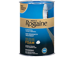 ROGAINE for Men Hair Regrowth Treatment, Easy-to-Use Foam (Three-month Supply of Three 2.11-ounce Cans) Product Shot